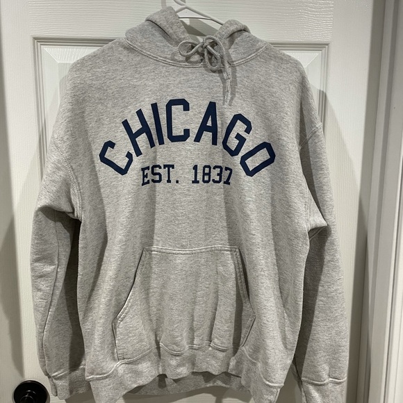 Tops - Grey Chicago Hoodie